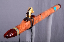Western Red Cedar Burl Native American Flute, Minor, Mid B-4, #K23G